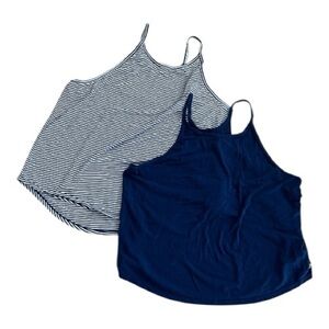 GAPfit Navy and Striped Tank Tops Bundle of 2